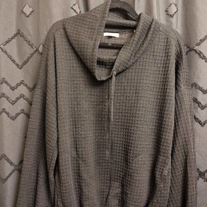 Cowl neck Waffle Top